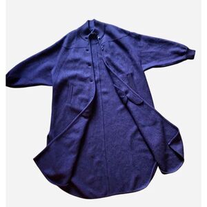 BEAUTIFUL Geiger 100% Wool Vintage Full Length Overcoat Sweater Jacket 42